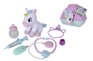 Simba Doktorkoffer cu Plusch Einhorn 20cm Set Joc Interactiv Copii 3