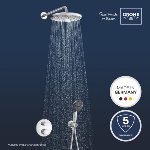 Sistem de dus incorporabil GROHE Precision 250, crom, 25cm, cu termostat - Img 2