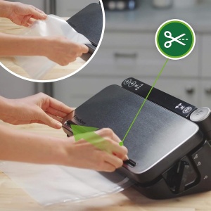 Sistem de Vakuum FoodSaver VS3190X, 1 Rola, 4 Pungi, Argintiu cu Accente Negre - Img 6