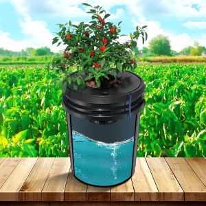Sistem hidroponic DWC VEVOR EHW0008C, 8 x 20L, cu pompa de aer si accesorii - Img 8