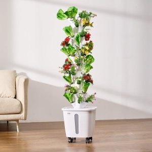 Sistem hidroponic VEVOR VV1-10C-EU, 50 locuri, 20L, cu roti - Img 9