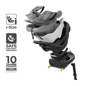Sistem modular pentru copii KINDERKRAFT ENDURA SAFE, 3in1, gri, ultraleicht, cu baza rotativa - Img 3