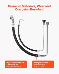 Sistem VEVOR ZT-30 Saugschlauch si Retur Aluminiu si Cauciuc Compatibil cu Dispozitive Airless - Img 3