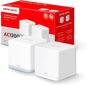 Sistem Wi-Fi Mesh MERCUSYS Halo H1200G, Dual Band AC1200, Acoperire 320 m
