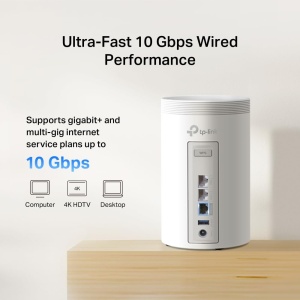 Sistem Wi-Fi Mesh TP-Link Deco BE68, Tri-Band, 14 Gbps, 3 unitati - Img 2