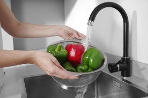 Sita Hendi din inox cu suport si manere diametru 26 cm - Img 2