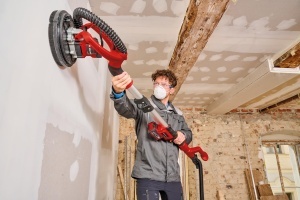 Slefuitor cu acumulator Einhell TP-DW 18225 Li Solo sistem Power X-Change rosu cu accesorii incluse - Img 4