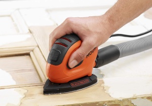 Slefuitor Dreptunghiular BlackDecker BEW230, 55W, 6 hartii abrazive, design ergonomic - Img 3