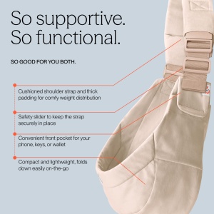 Sling Ergobaby Upsie pentru copii 6-48 luni, 2 pozitii, suport ergonomic - Img 6
