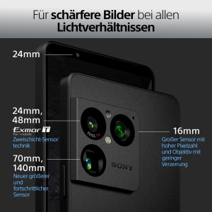 Smartphone Sony Xperia 1 VIII, 6.5 FHD HDR OLED, 120Hz, Dual SIM, Granat-Rot - Img 6