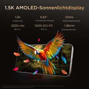 Smartphone TCL P80 Ultra 5G, 50MP, 512GB, 5800mAh, Albastru - Img 5