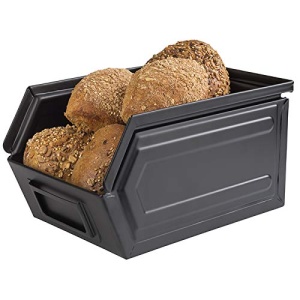 Snackbox Metalica APS Industrial, 15,5 x 23,5 x 13 cm, Neagra, Spalabila - Img 3