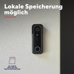 Sonerie Video Inteligenta Trust cu Camera 2K HD, Wi-Fi, Negru - Img 7