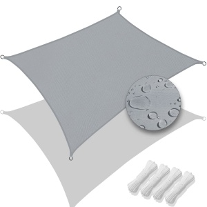 Sonnensegel VOUNOT, 3x4m, gri, 98 UV protectie, impermeabil