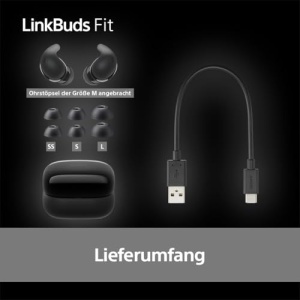 Sony LinkBuds Fit - Casti Bluetooth fara fir cu anulare a zgomotului - Confortabile usoare sunet de inalta rezolutie protectie IPX4 mod sunet ambienta - Img 11