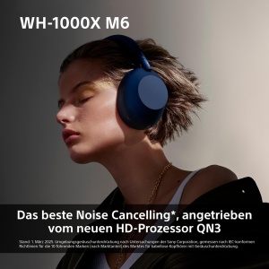 Sony WH-1000XM6 Casti Wireless Over-Ear Emblematice cu Anulare A Zgomotului, Sunet de Inalta Rezolutie, Confort Suprem, Design Pliabil, Husa Durabila, Baterie de 30 De Ore, iOS si Android - Negru - Img 3
