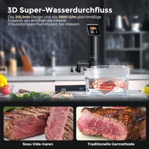 Sous Vide Garer KitchenBoss G330, 1100W, Wi-Fi, IPX7 - Img 3