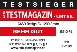 Sous Vide Stick CASO SV 1200 Smart 1200W Control App Timer Precizie 05degC - Img 3
