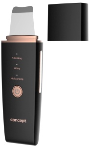 Spatula cosmetica PO2060 Concept, 3 moduri de tratament, waterproof, negru si rosegold