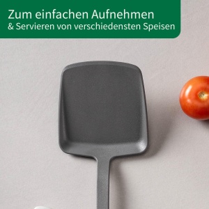 Spatula de bucatarie Chefkoch Fackelmann, 33cm, rezistenta la caldura, gri - Img 3