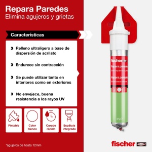 Spatula de Reparare fischer GOW, 3 x 70 ml, Culoare Naturala - Img 2