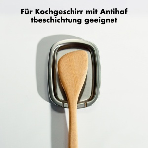 Spatula din lemn OXO Good Grips din Buchenholz, ergonomica, pentru antiaderent - Img 5