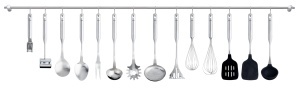 Spatula din silicon Fissler Essential cu maner din otel inoxidabil, 34 cm - Img 3