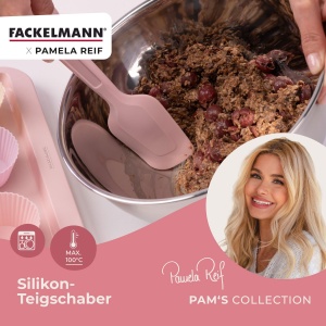 Spatula Fackelmann x Pamela Reif Silikon Pastel Roz 28 cm Rezistenta la Temperaturi Extreme - Img 2