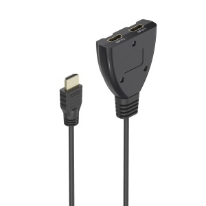 Splitter HDMI Hama 4K, 2x1, Negru, Plug Play, Compact - Img 2