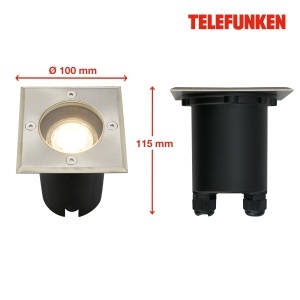 Spot de teren TELEFUNKEN, IP67, 7W, Negru - Img 5