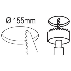 Spot LED incastrabil Eglo Fueva 5, 16,6 cm, alb, IP44, lumina calda - Img 4