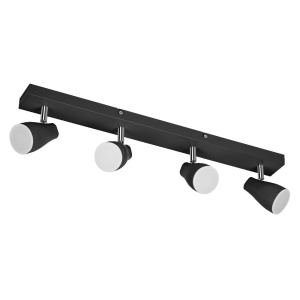 Spot LED LEDVANCE GU10, 4x4,3W, 1400lm, Negru, Lumina Calda