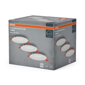 Spot LED Osram Essential Slim 120mm 8W Alb, 3 bucati, 550lm, 4000K - Img 2