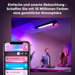 Spot LED Philips Hue Centris, dimmabil, 16 milioane culori, alb - Img 6
