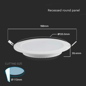 Spot LED V-TAC Pro Series 4x6W, 660 Lumen, Kaltwei 6500K, Diametru 120 mm - Img 4