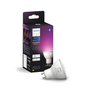 Spoturi LED inteligente Philips Hue White Color Ambiance GU10, 400 lm, control prin aplicatie si voce