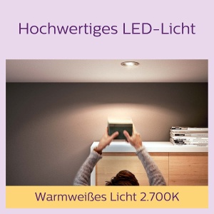 Spoturi LED Philips Classic GU10, 6 bucati, 50W, lumina calda, durata 15 ani - Img 4
