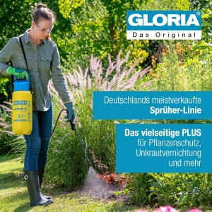 Spray de presiune GLORIA prima 5 PLUS, 5 litri, rezistent la acizi, cu lance de extensie - Img 2