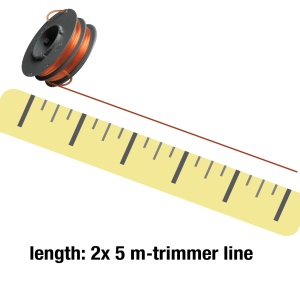 Spula de fir de schimb Gardena 05372-20 pentru trimmeri, 2x5m fir, usor de inlocuit - Img 2