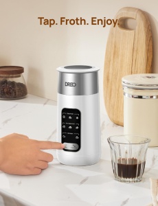 Spumant de lapte Dreo spumant electric 8 in 1 pentru cafea Latte Art aparat de spuma calda si rece de 2551 g270 ml incalzitor automat de lapte pentru  - Img 7