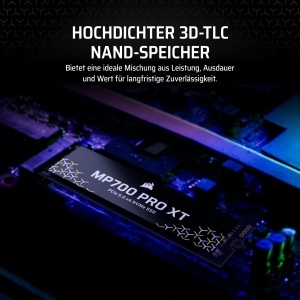 SSD Corsair MP700 PRO XT 2TB PCIe 5.0 NVMe M.2, 14900 MBs, Negru - Img 5