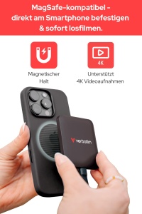 SSD Extern Verbatim Snapback 512GB MagSafe USB 3.2 Gen 2x2 Mocha - Img 4