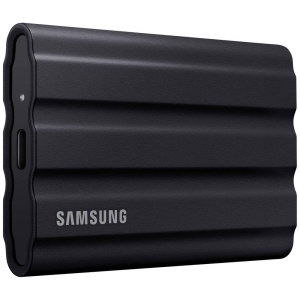 SSD Portabil Samsung T7 Shield, 1 TB, USB 3.2, Rezistent la Apa, Negru