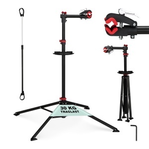Stand de reparatii bicicleta Relaxdays, ajustabil 110-190 cm, cu suport unelte