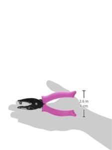 Stantator manual Fiskars 1003819 pentru mari inimi, din otel, culoare roz - Img 3