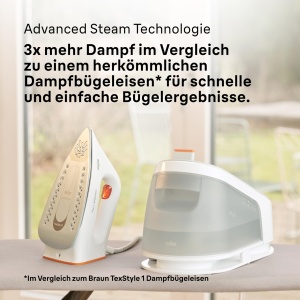 Statie de calcat Braun CareStyle 1 Pro IS 1511 WH, 2200 W, 1,7 l, AlbPortocalie - Img 5