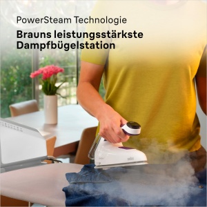 Statie de calcat Braun CareStyle 7 IS 7266 VI, 2700 W, 2 L, Alb-Violet - Img 2