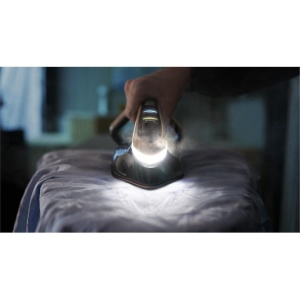Statie de calcat cu abur Tefal GV9820 Pro Express Vision | Lumina LED inteligenta pe fier de calcat | Presiune puternica de 9 bari | 180 g/min abur | 750 g/min explozie de abur suplimentara | Sistem anticalcar | Negru/Maro - Img 5