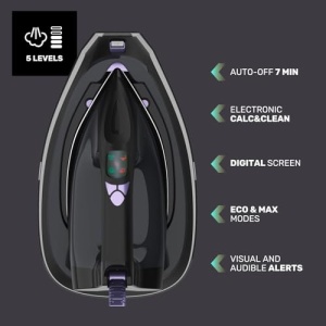 Statie de calcat Taurus | Uimitor SSD3000 | Presiune de 7 bari | Putere 3000W | linistit | Gata de utilizare in 30 de secunde | Amplificare electronica de abur | 400g/min | Rezervor de 1,5 litri | Talpa ceramica - Img 6