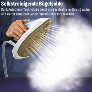 Statie de calcat Tefal Express Protect SV9202 75 bar Abur puternic Tehnologie Smart Temp AlbAlbastru - Img 7